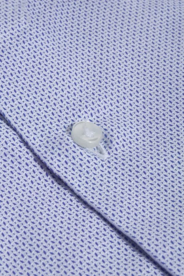 Light blue textured shirt - Made In Italy