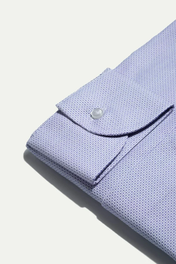 Light blue textured shirt - Made In Italy