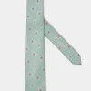 Light green macro fancy tie - Made in Italy