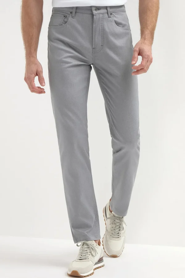 Light grey 5 pocket trousers - Made in Italy