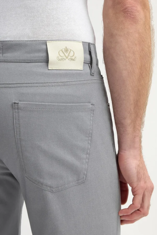 Light grey 5 pocket trousers - Made in Italy