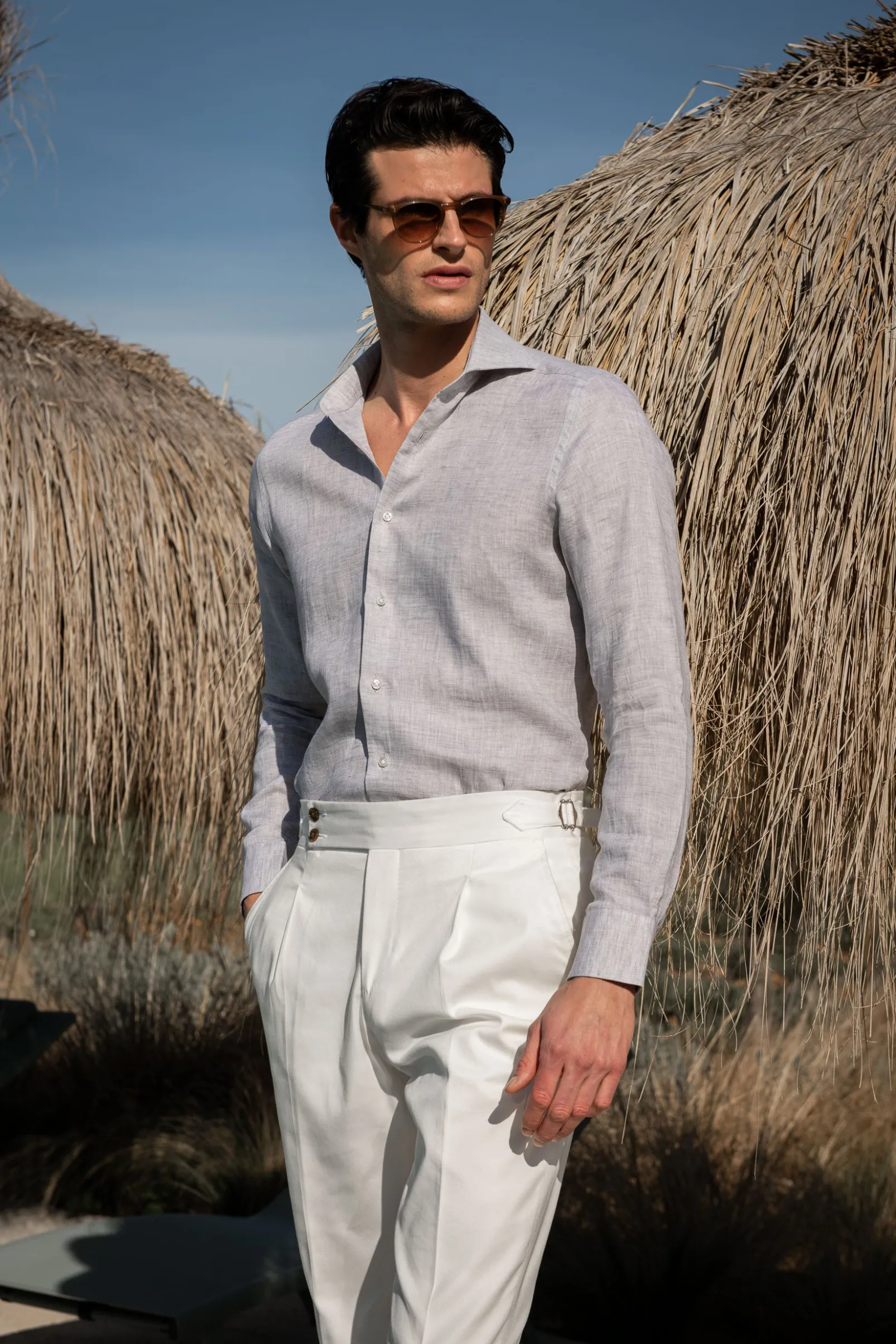 light_grey_linen_shirt__m_0.webp Light grey linen shirt - Made in Italy