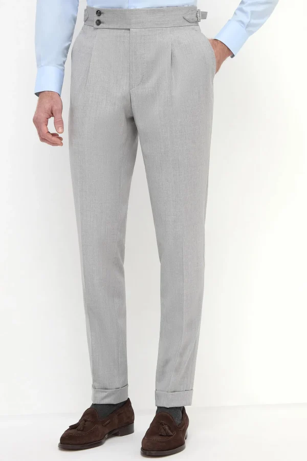 Light grey Soragna trousers - Made in Italy