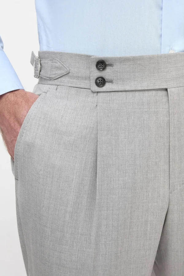 Light grey Soragna trousers - Made in Italy