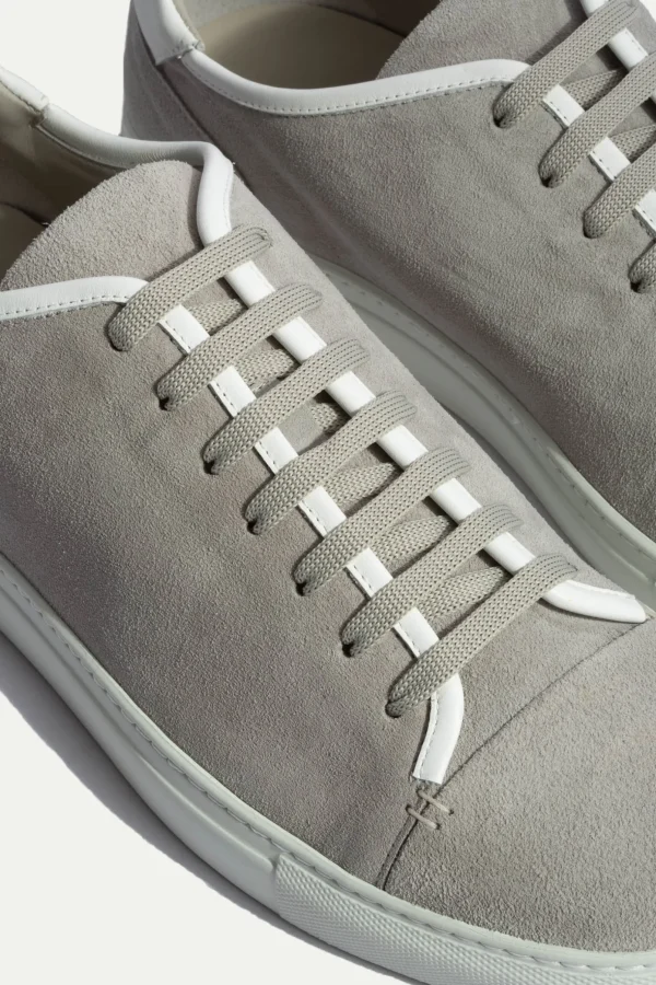 Light grey suede sneakers - Made In Italy