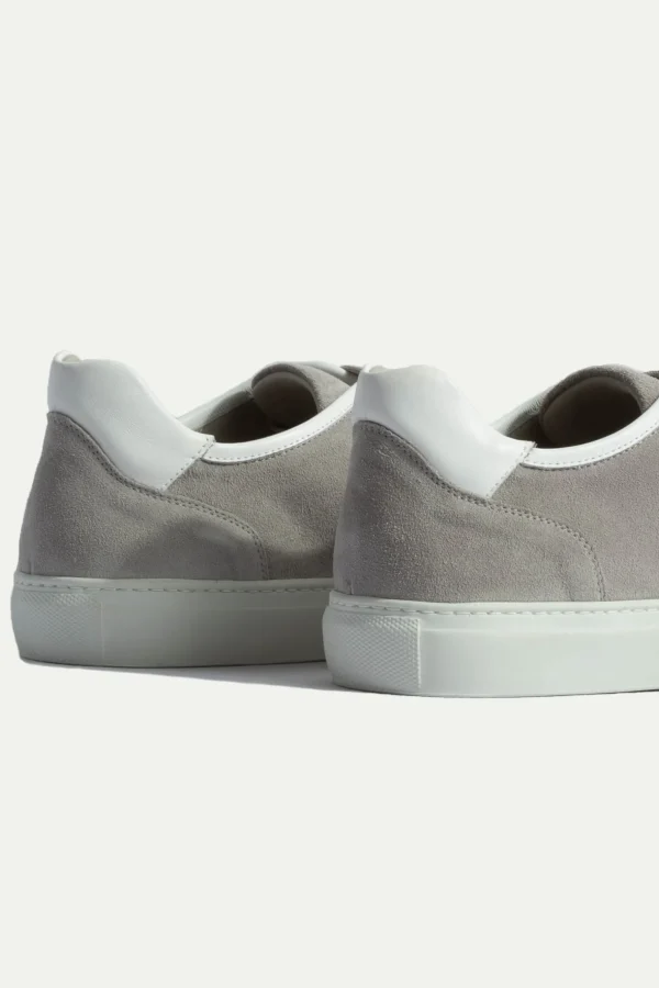 Light grey suede sneakers - Made In Italy