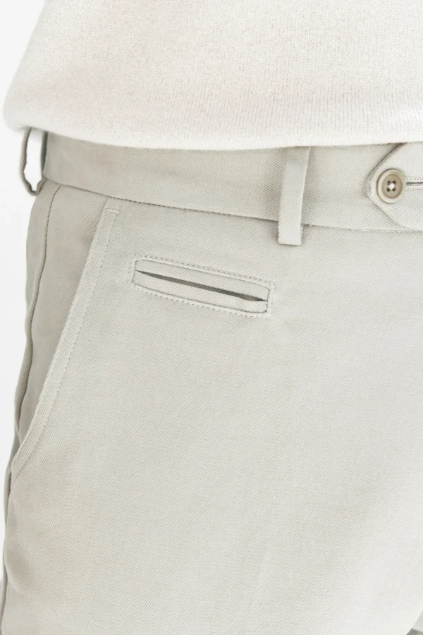 Mastic cotton and cashmere Garda trousers - Made in Italy