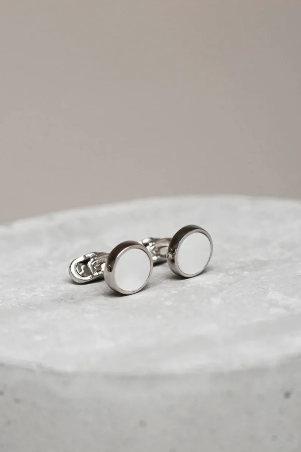 Mother of pearl cufflinks - Made in Italy