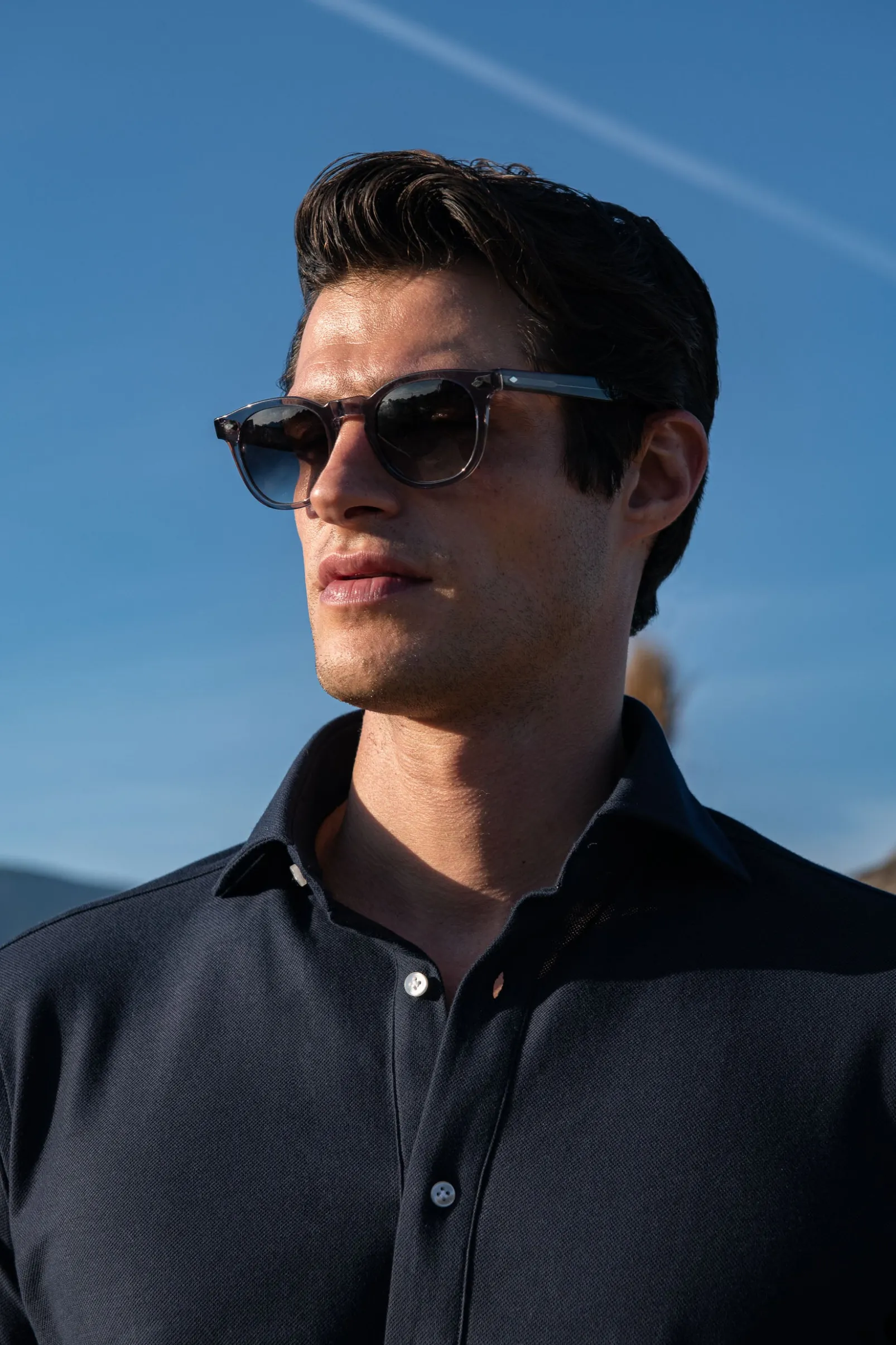 navy_jersey_popover_shirt_1.webp Navy jersey popover shirt - Made in Italy