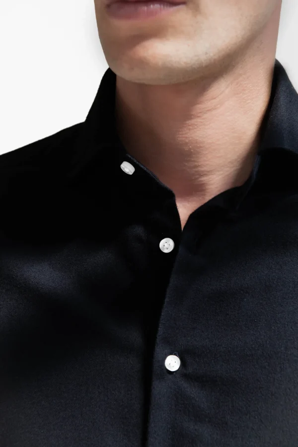 Navy warm touch shirt - Made In Italy