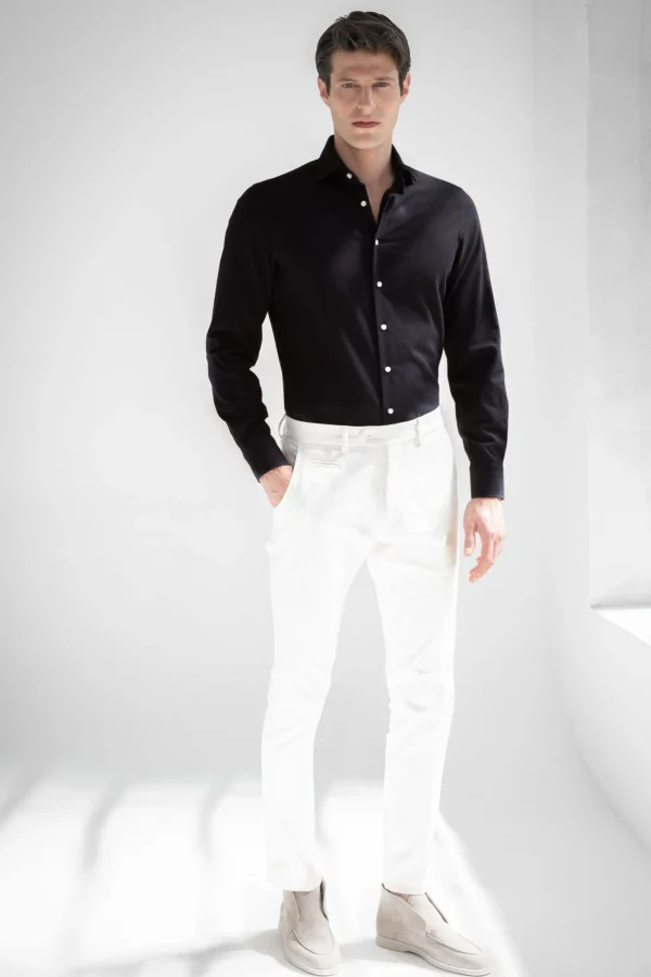 Navy warm touch shirt - Made In Italy