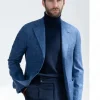 Ocean blue jacket "Neapolitan Capsule Collection" - Made in Italy