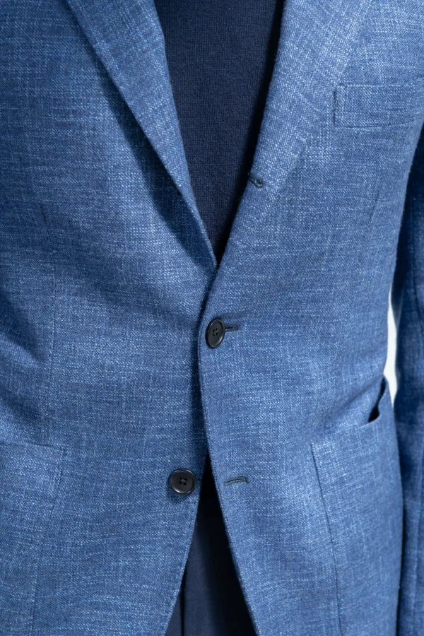 Ocean blue jacket "Neapolitan Capsule Collection" - Made in Italy
