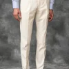 Off-white cotton Soragna trousers - Made in Italy