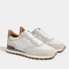 Off-white nabuk and suede runners - Made In Italy