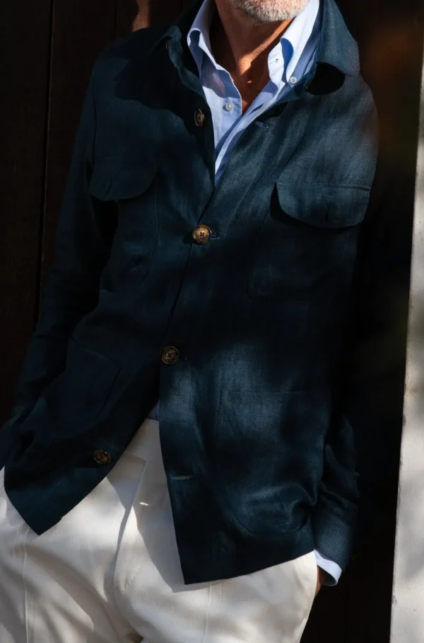 Petrol Safari Jacket – Made in Italy