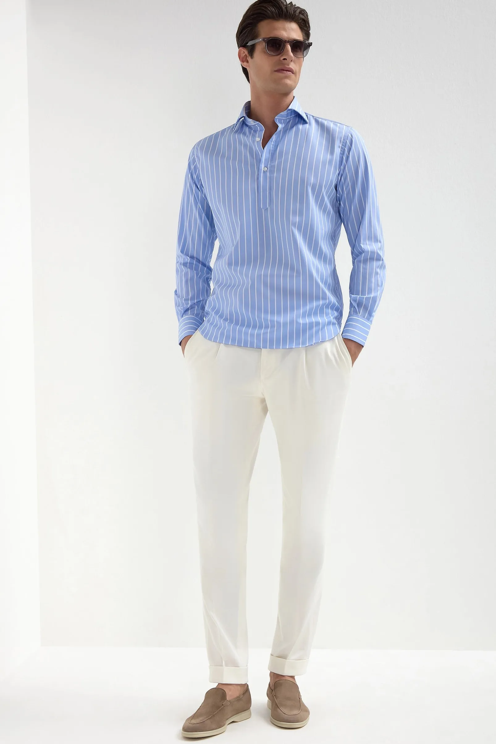 portofino_popover_shirt___5.webp Portofino popover shirt - Made in Italy