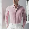 Red soft oxford button down shirt - Made In Italy