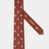 Rusty fancy silk tie - Made In Italy