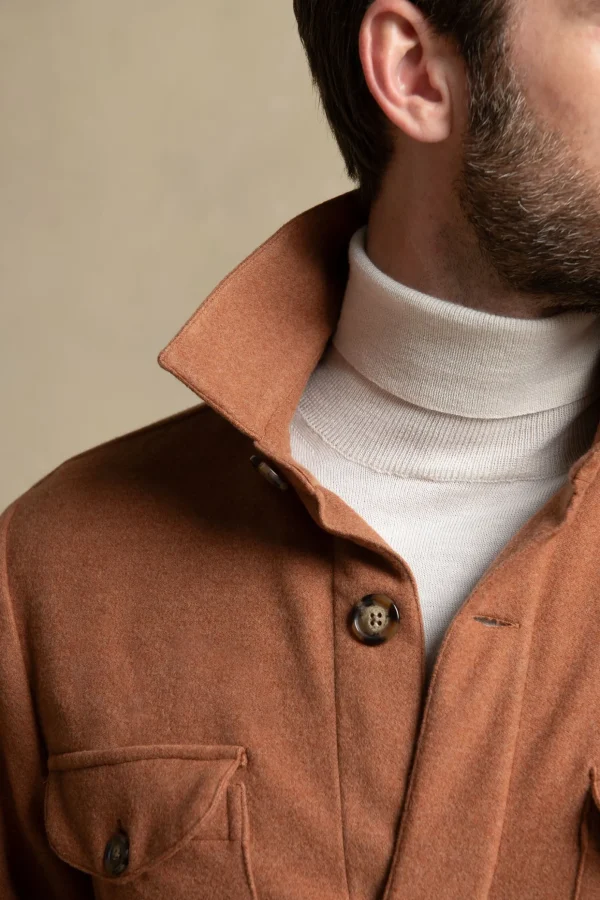 Rusty Safari Jacket flannel Super 180s – Made in Italy