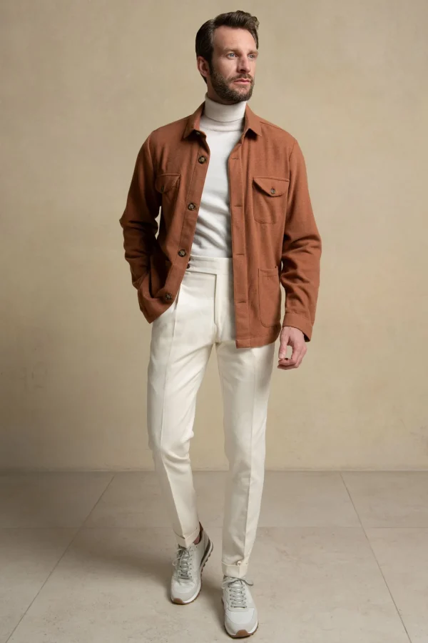Rusty Safari Jacket flannel Super 180s – Made in Italy