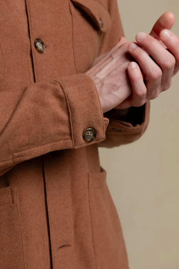 Rusty Safari Jacket flannel Super 180s – Made in Italy