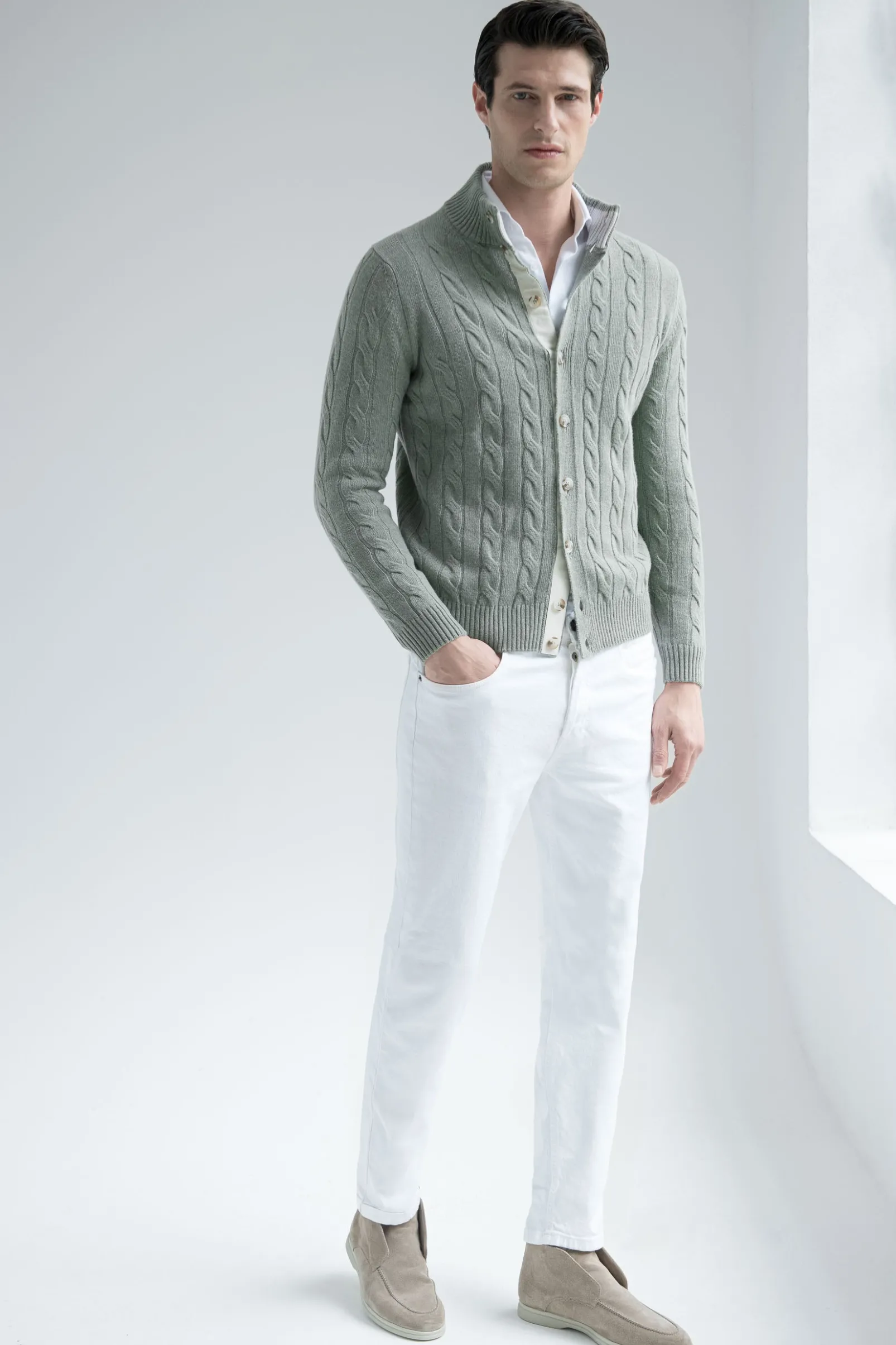 sage_cable_knit_cardigan__3.webp Sage cable knit cardigan – Made in Italy