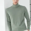 Sage cashmere turtleneck – Made in italy