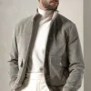 Sage corduroy bomber jacket – Made in Italy