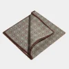 Sage fancy reversible pocket square - Made in Italy