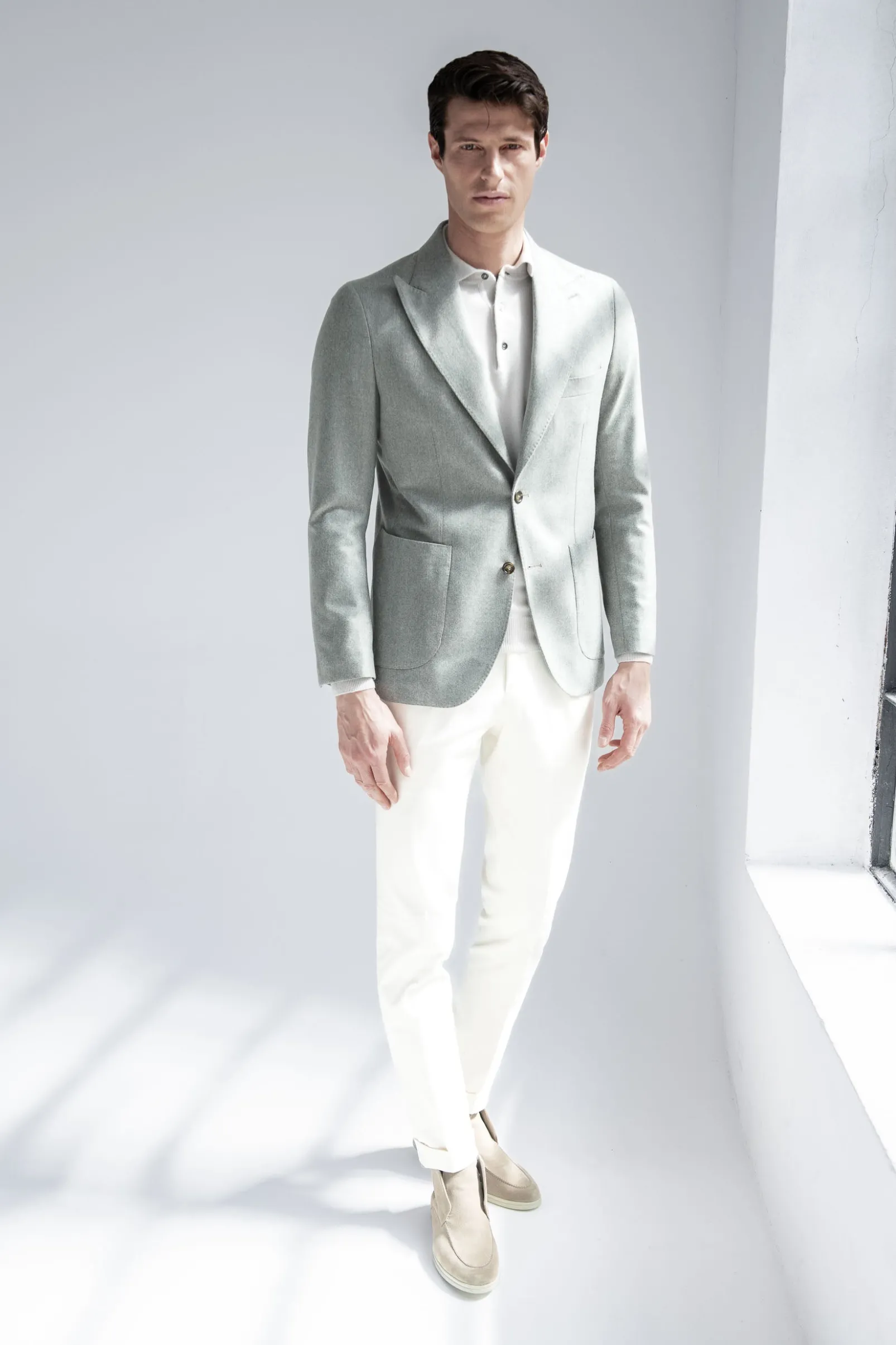 sage_herringbone_jacket_s_2.webp Sage herringbone jacket "Soragna Capsule Collection" - Made in Italy