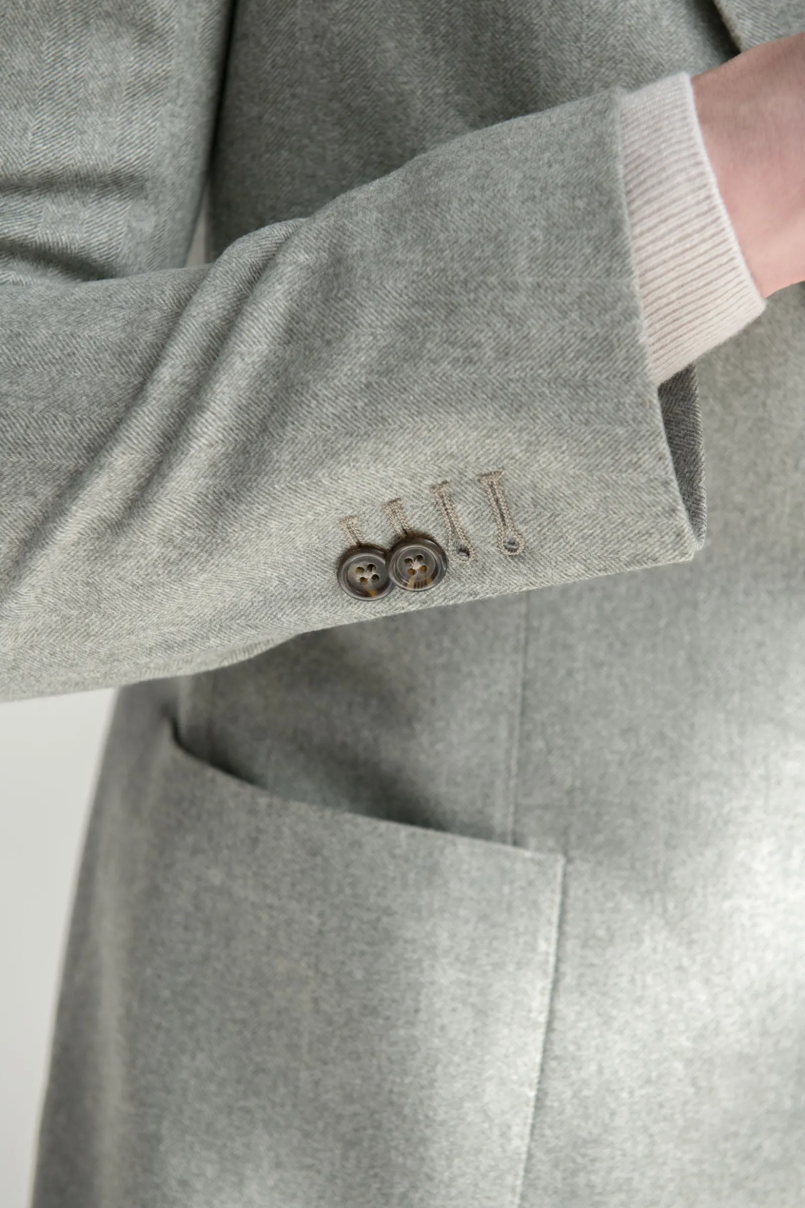sage_herringbone_jacket_s_3.webp Sage herringbone jacket "Soragna Capsule Collection" - Made in Italy