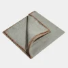Sage reversible pocket square - Made in Italy