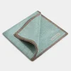 Sage reversible pocket square - Made in Italy