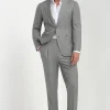 Sage solaro wool and silk suit - Made in Italy