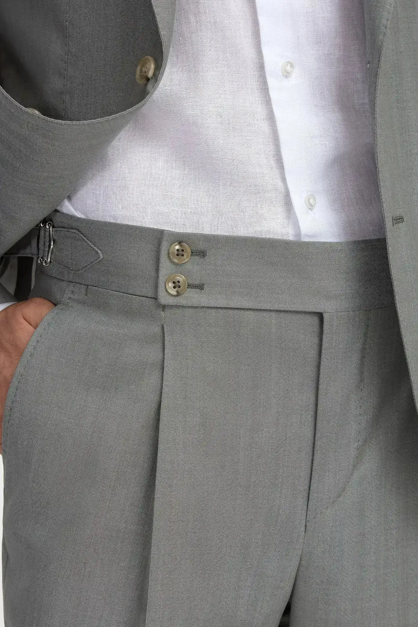sage_solaro_wool_and_silk_1.webp Sage solaro wool and silk suit - Made in Italy