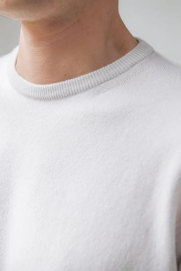 Sand cashmere round neck – Made in italy