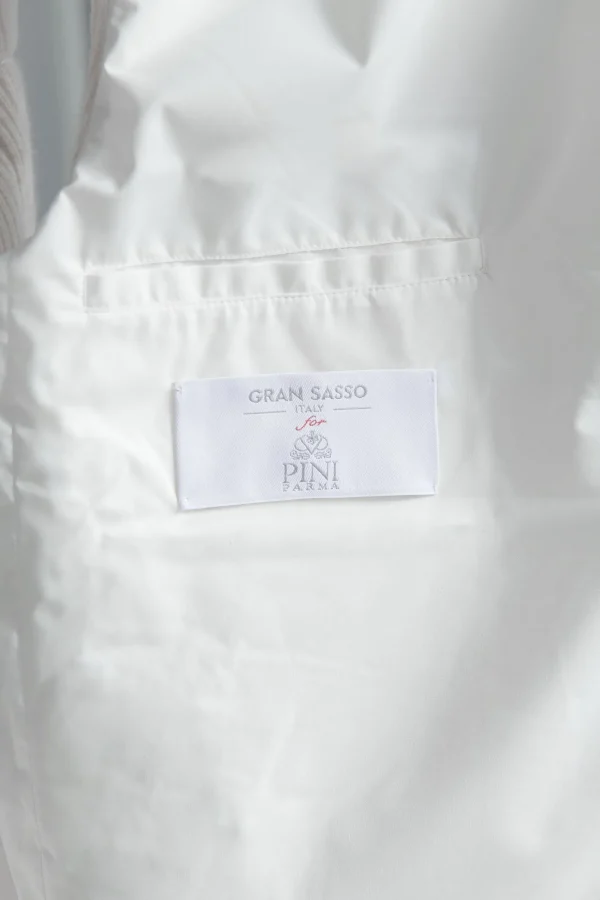 Sand ribbed cashmere blend vest - Made in Italy