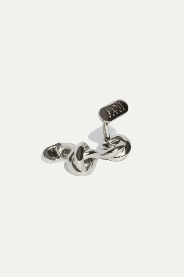 Silver knot cufflinks - Made in Italy