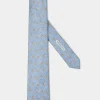 Sky blue paisley tie - Made in Italy