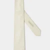 Stone linen and silk tie - Made in Italy
