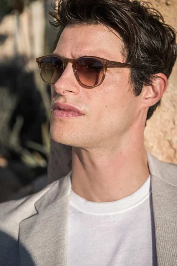 Taupe Capri sunglasses - Made in Italy
