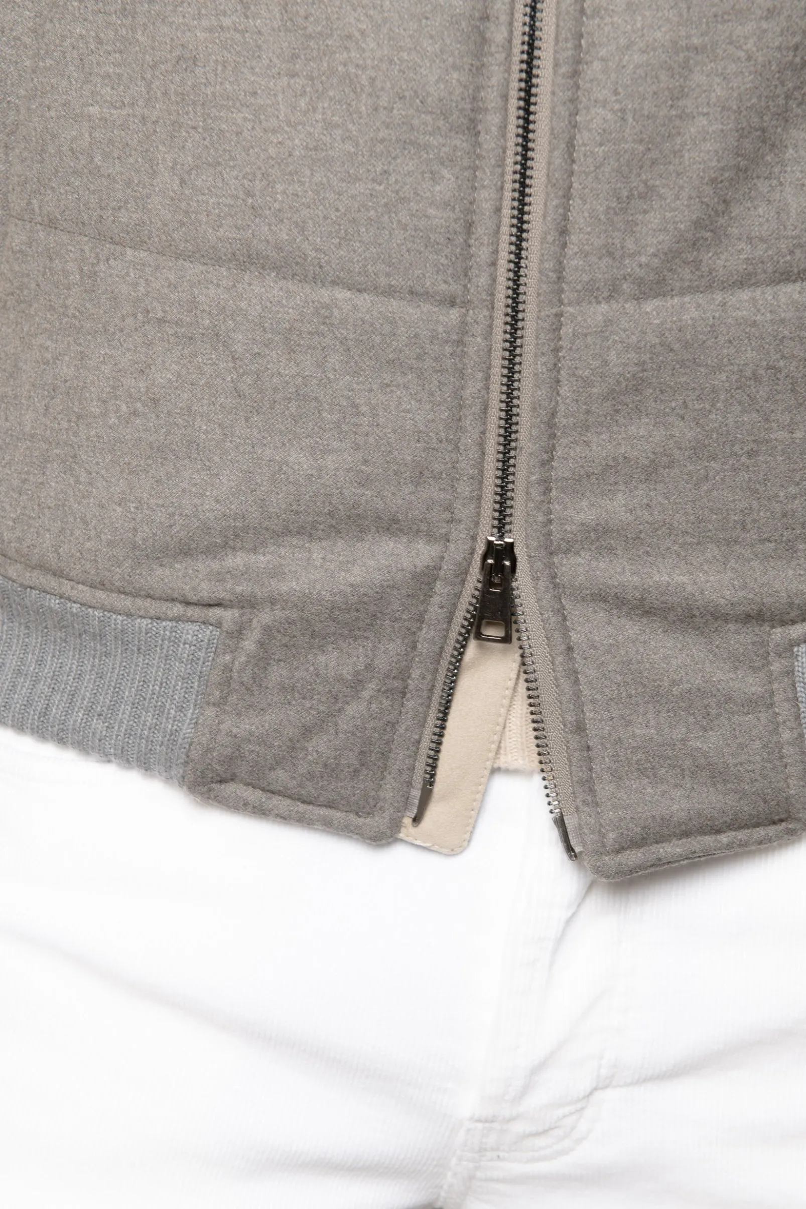 taupe_down_vest_in_wool___3.webp Taupe down vest in wool & cashmere – Made in Italy