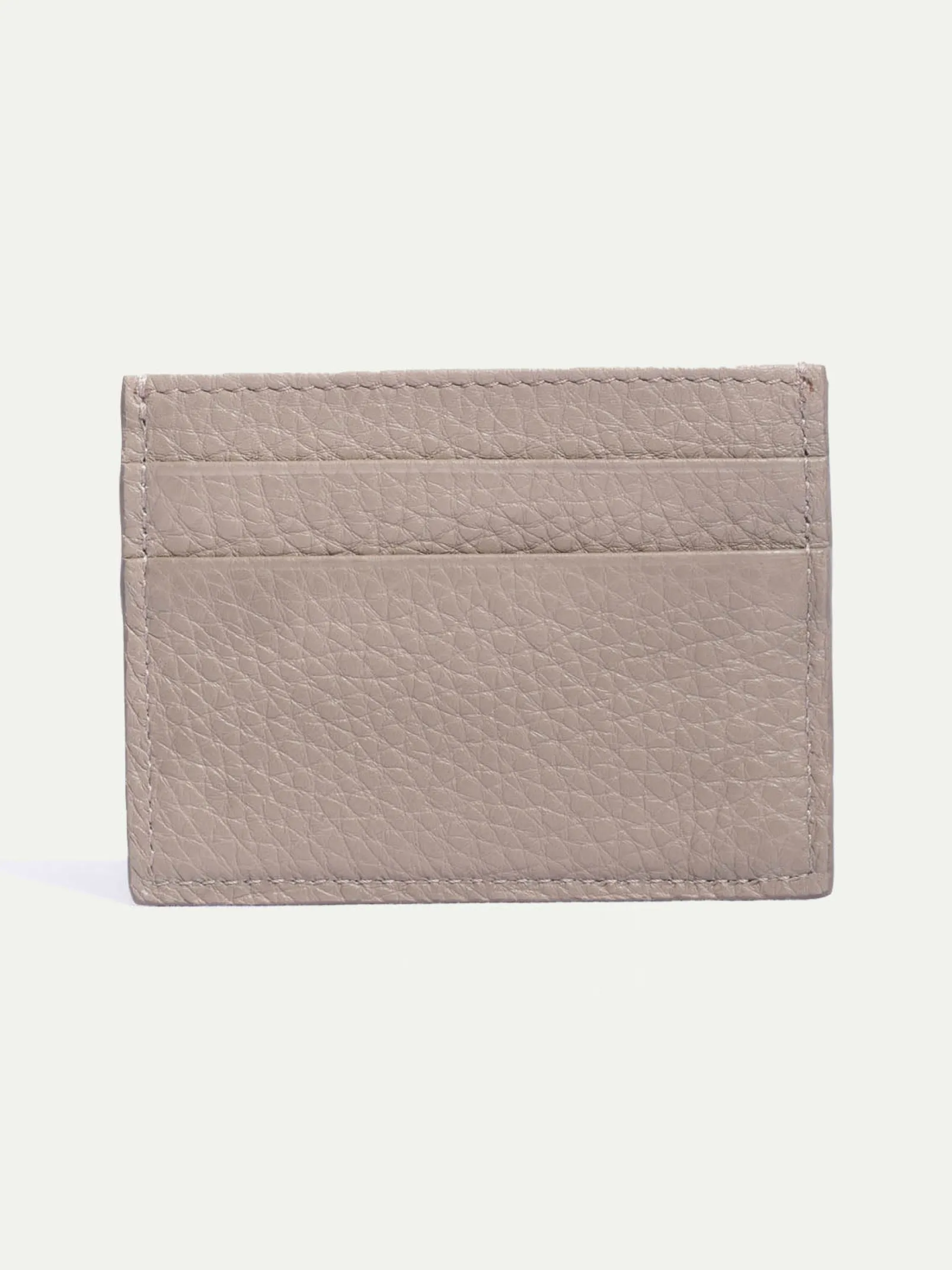 taupe_leather_card_holder_2.webp Taupe leather card holder - Made in Italy