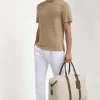 Taupe linen t-shirt - Made in Italy