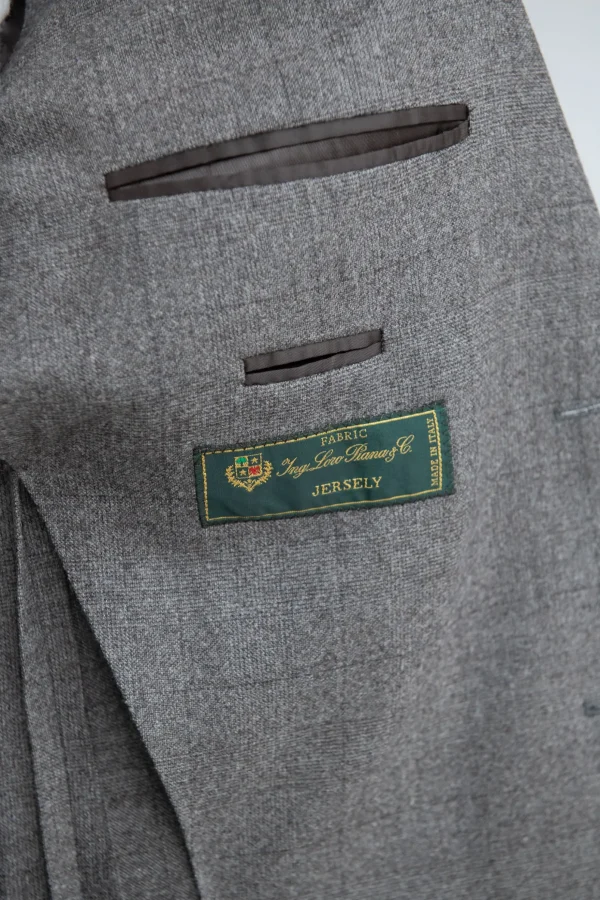 Taupe Prince of Wales suit - Made in Italy