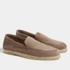 Taupe suede espadrilles - Made In Italy