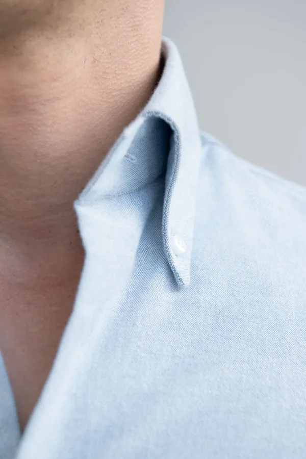 Water green soft oxford button down shirt - Made In Italy