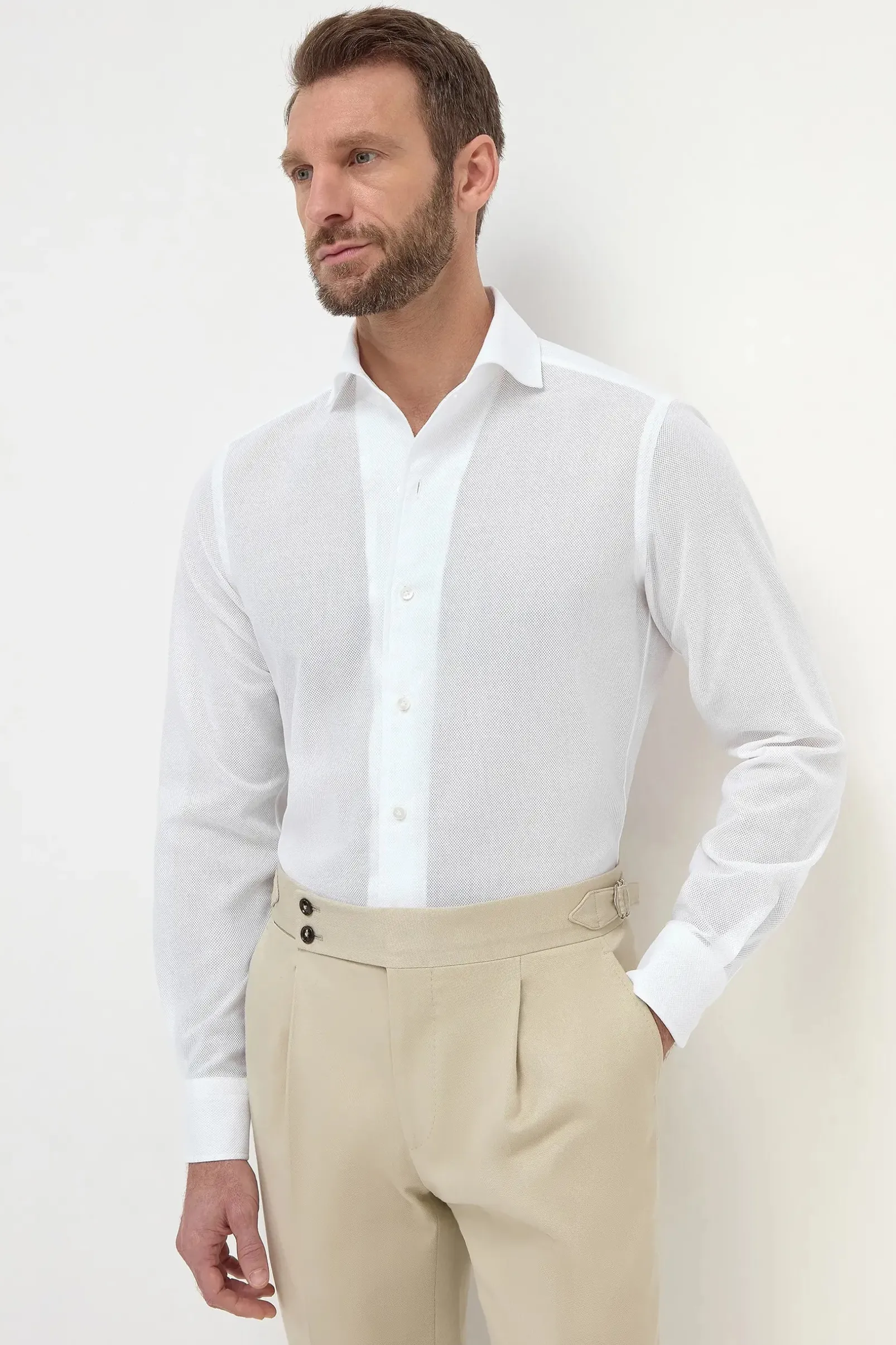 white_basketweave_shirt___0.webp White basketweave shirt - Made in Italy