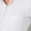 White button down velvet effect shirt - Made in Italy